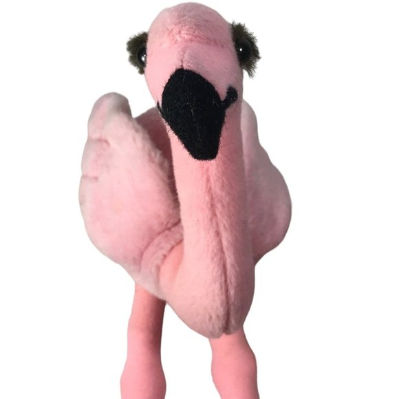 Pink Flip the Flamingo Bean Bag Plush by Dakin Huggables With Original Tags - Picture 9 of 10
